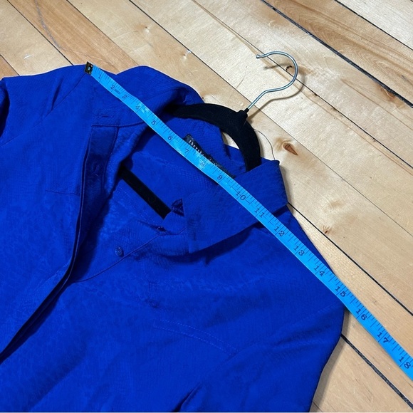 Theyskens’ Theory Sz 4 Blue Snake Print Ling Sleeves Dress - Picture 8 of 12